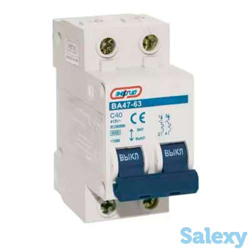 Автоматический выключатель 2P 40A ВА 47-63 Энергия, 6 шт, фотография 1