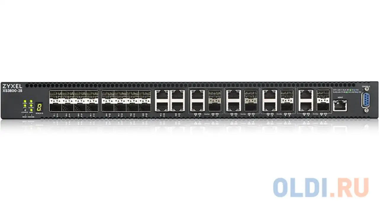 Zyxel xs3800-28 l2+ switch , 4xrj-45: 1 / 2.5 / 5, фотография 1