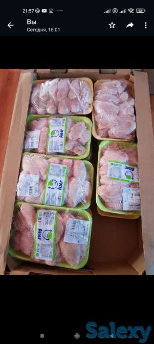 Куриные крылышки по 1000тенге за 1кг в подложка, фотография 1