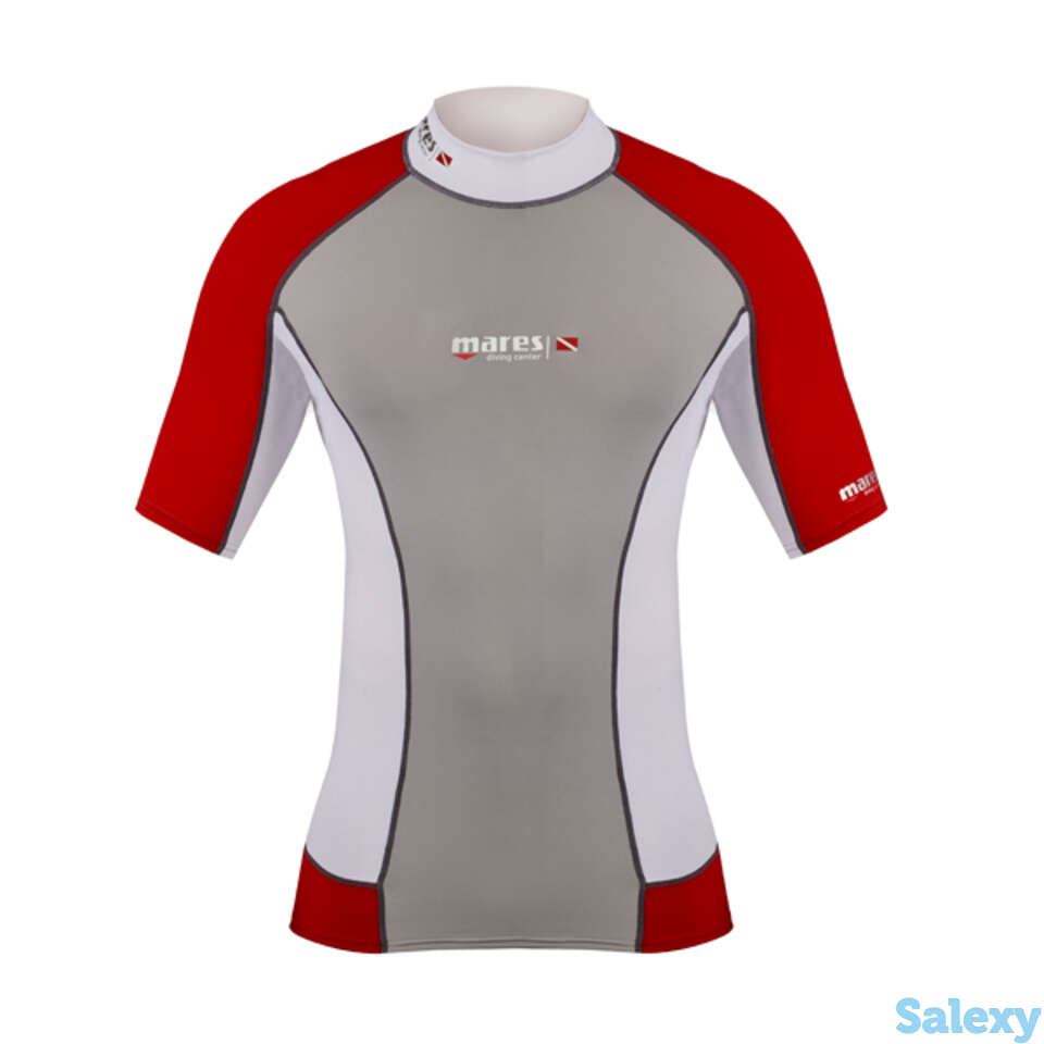 Лайкра, mares rush guard dive center, футболка с коротким рукавом, унисекс, фотография 1
