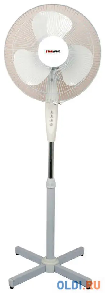 Вентилятор напольный starwind saf1232 40вт скоростей:3 белый, фотография 1