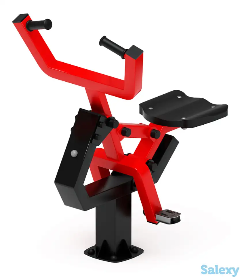 Наездник (красный) - уличный тренажер - ст 033-11, фотография 1