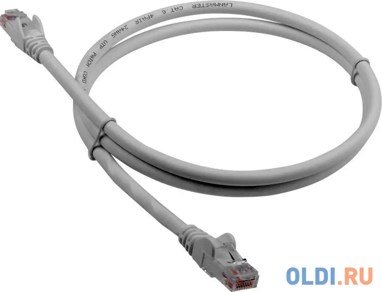 Патч-корд lanmaster lan-pc45/u6-2.0-wh вилка rj-45-вилка rj-45 кат.6 2м белый lszh (уп.:1шт), фотография 1