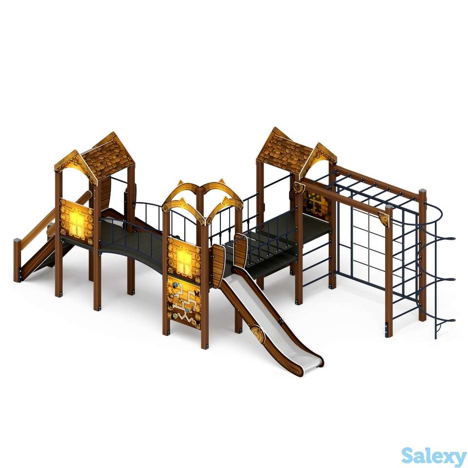 Детский игровой комплекс «городок (эко)» дик 2.01.3.02-02 h=1200, фотография 1