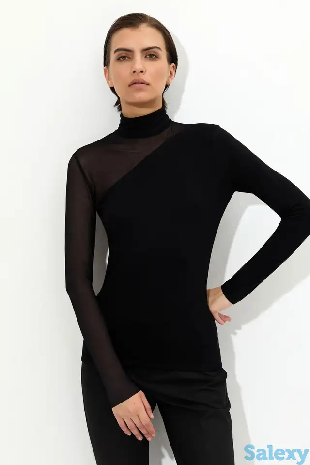 Блузка в черном цвете vassa&co, фотография 1