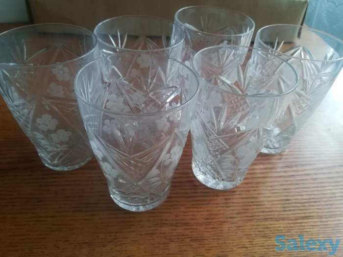 Набор стаканов/фужеров хрусталь, фотография 1