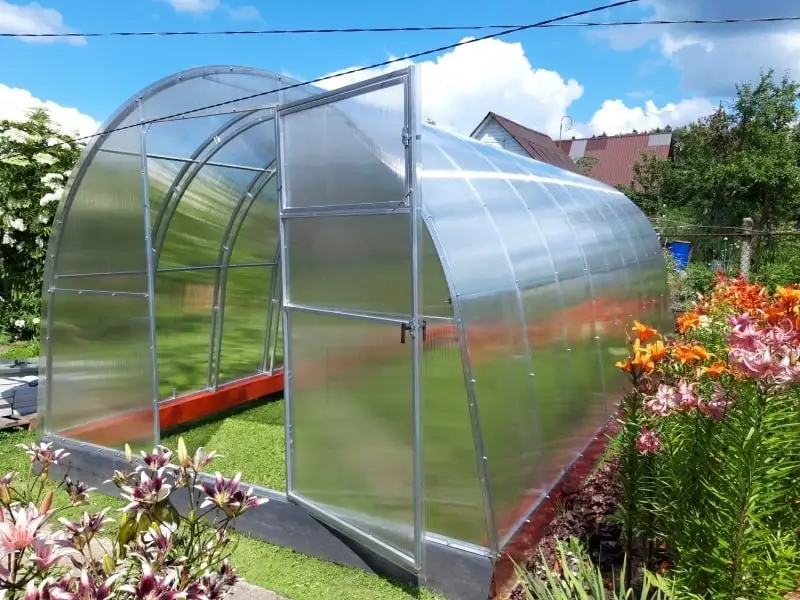 Теплица дачная из поликарбоната, фотография 10