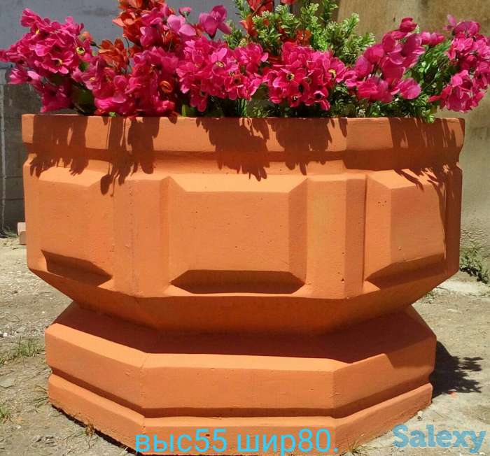 вазоны уличные бетонные, фотография 9