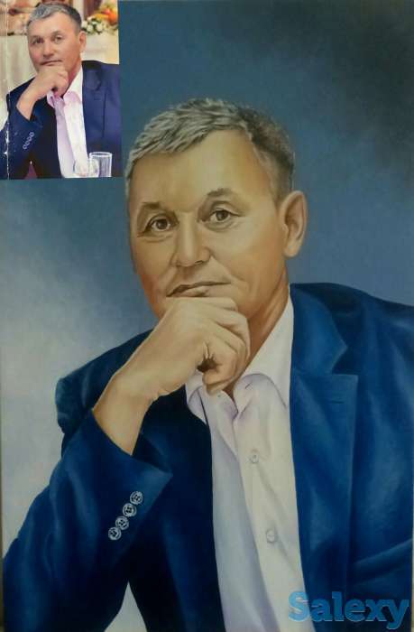 Портрет на заказ, картины, роспись стен, барельеф, фотография 1