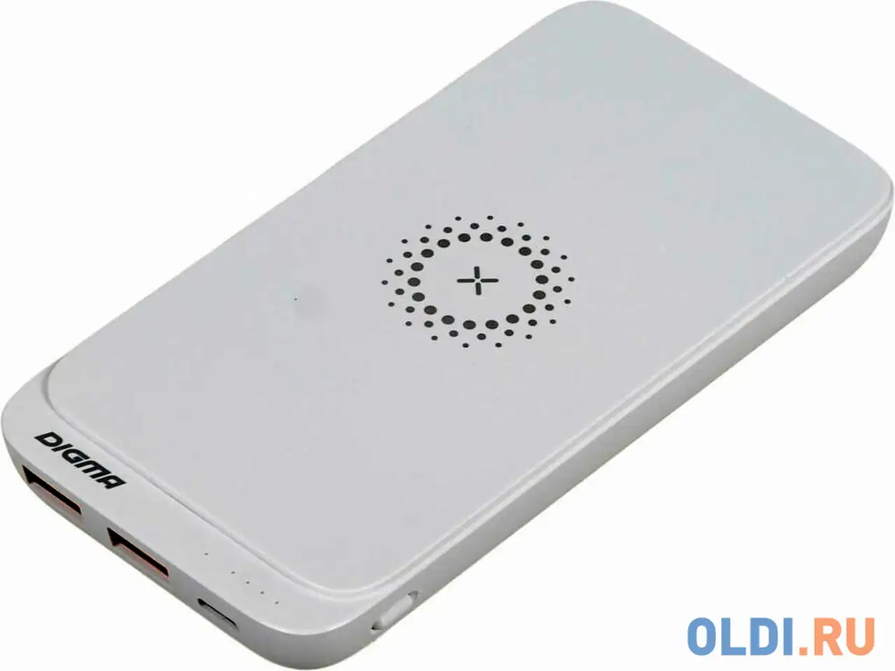 Внешний аккумулятор power bank 10000 мач digma dgpq10e белый dgpq10e20pwt, фотография 1