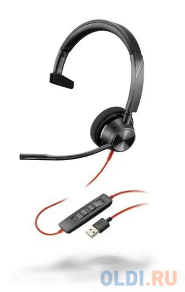 Гарнитура plantronics blackwire 3310 черный, фотография 1