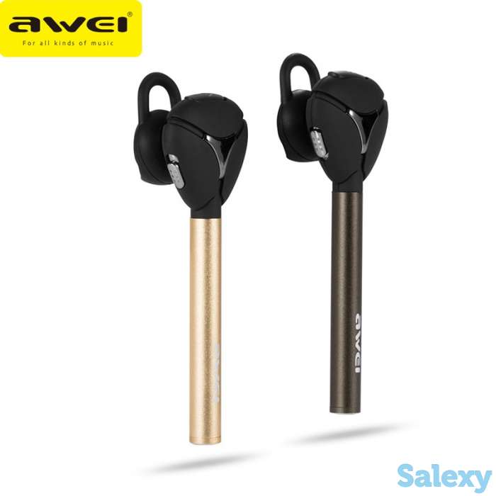 Продам стильная беспроводная Bluetooth гарнитура смарт наушник с кожаным чехлом в комплекте, ID038AL, фотография 1