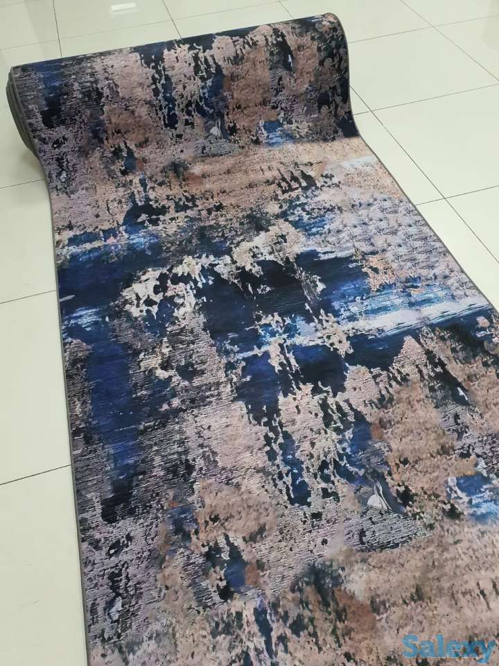 Ковровая дорожка с разлитыми чернилами, коврик метражом 120 см, фотография 1