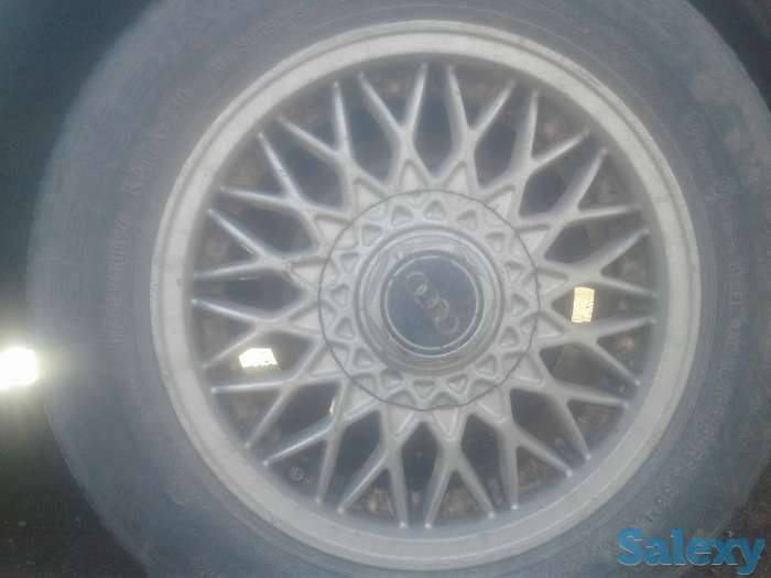 Комплект титановые диски на ауди 80, фотография 1