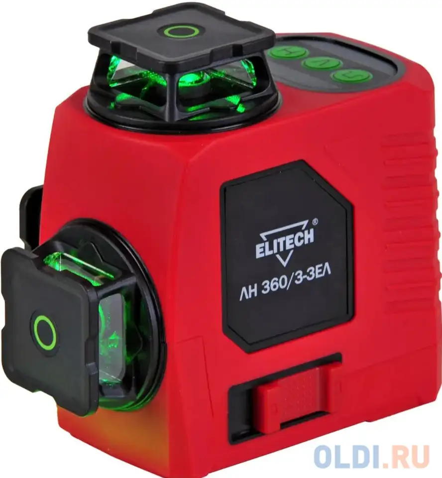 Лазерный нивелир elitech лн 360/3-зел, фотография 1