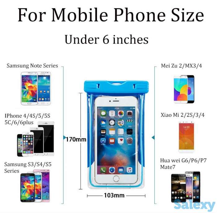 Водонепроницаемый чехол для смартфонов до 6”., фотография 2