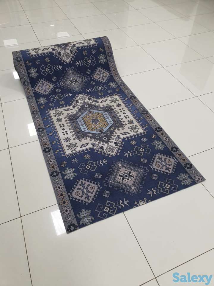 Коврик Голубой Кечуа ковер ковровая дорожка Ширина 200 см, фотография 4