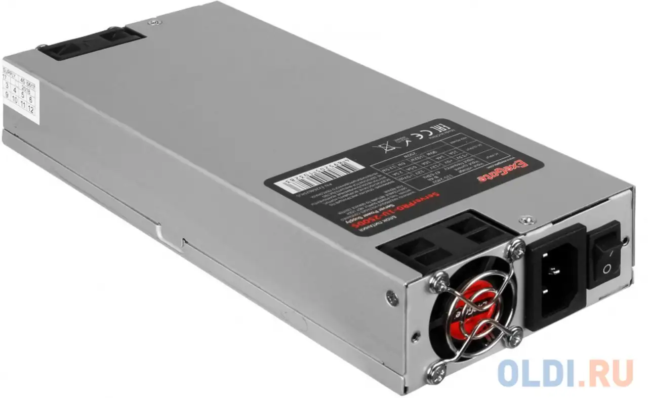 Блок питания 1u 450 вт exegate serverpro-1u-450ads ex237310rus, фотография 1