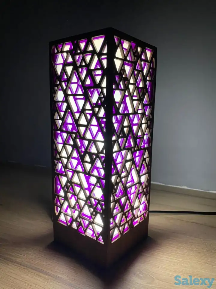 Фиолетовый Интерьерный светильник - ночник, фотография 1