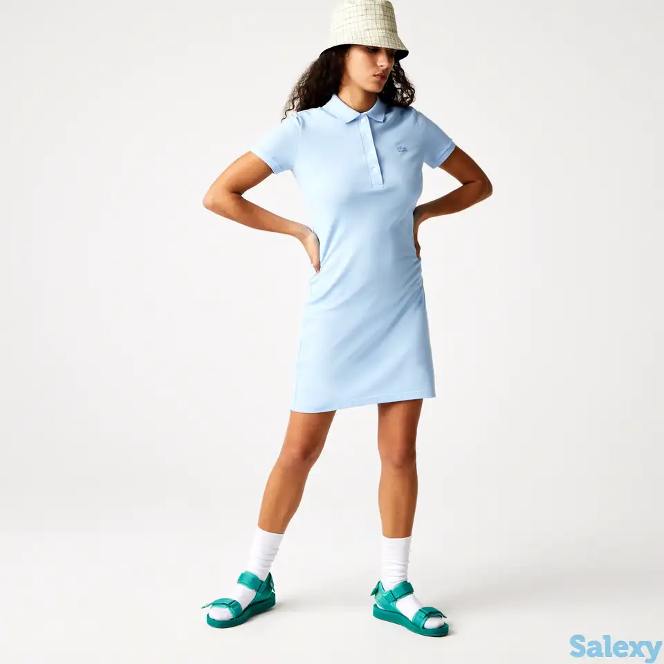 Женское платье-поло lacoste из особого хлопка piqu? slim fit, фотография 1