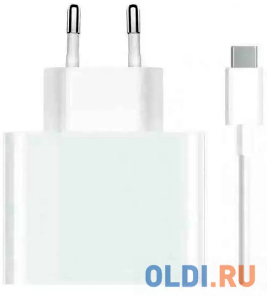 Сетевое зарядное устройство xiaomi 67w charging combo usb-c белый, фотография 1