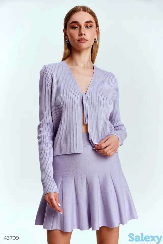 Лиловый топ с завязками, фотография 1