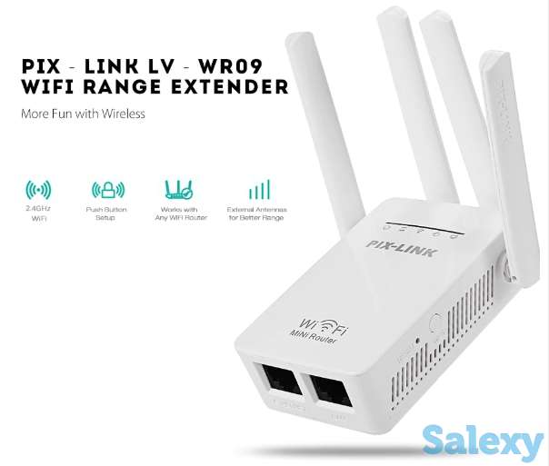 Продам усилитель Wi-Fi сигнала, репитер, роутер, точка доступа, 300Mbps, Pix Link LV-WR09, фотография 1