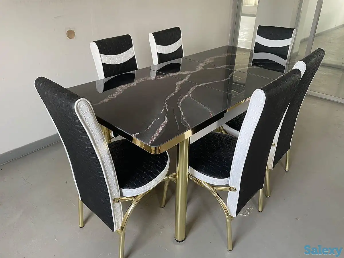 Кухонный комплект стол и 6 стульев. Производство Турция, фотография 1