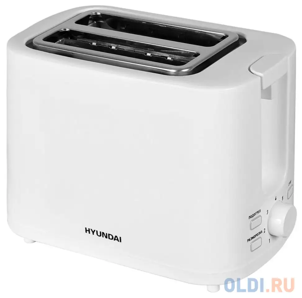 Тостер hyundai hyt-3500 900вт белый, фотография 1
