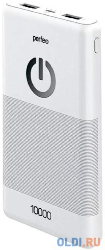Perfeo powerbank 10000 mah + micro usb /in micro usb /out, фотография 1