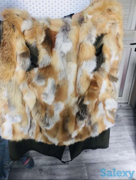 Парка зимняя из натурального меха лисы. Состояние отличное., фотография 2