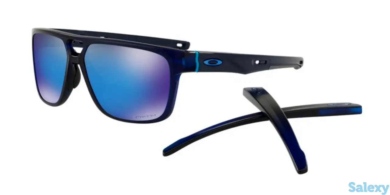 Очки солнцезащитные oakley crossrange patch matte translucent blue/prizm sapphire iridium, фотография 1