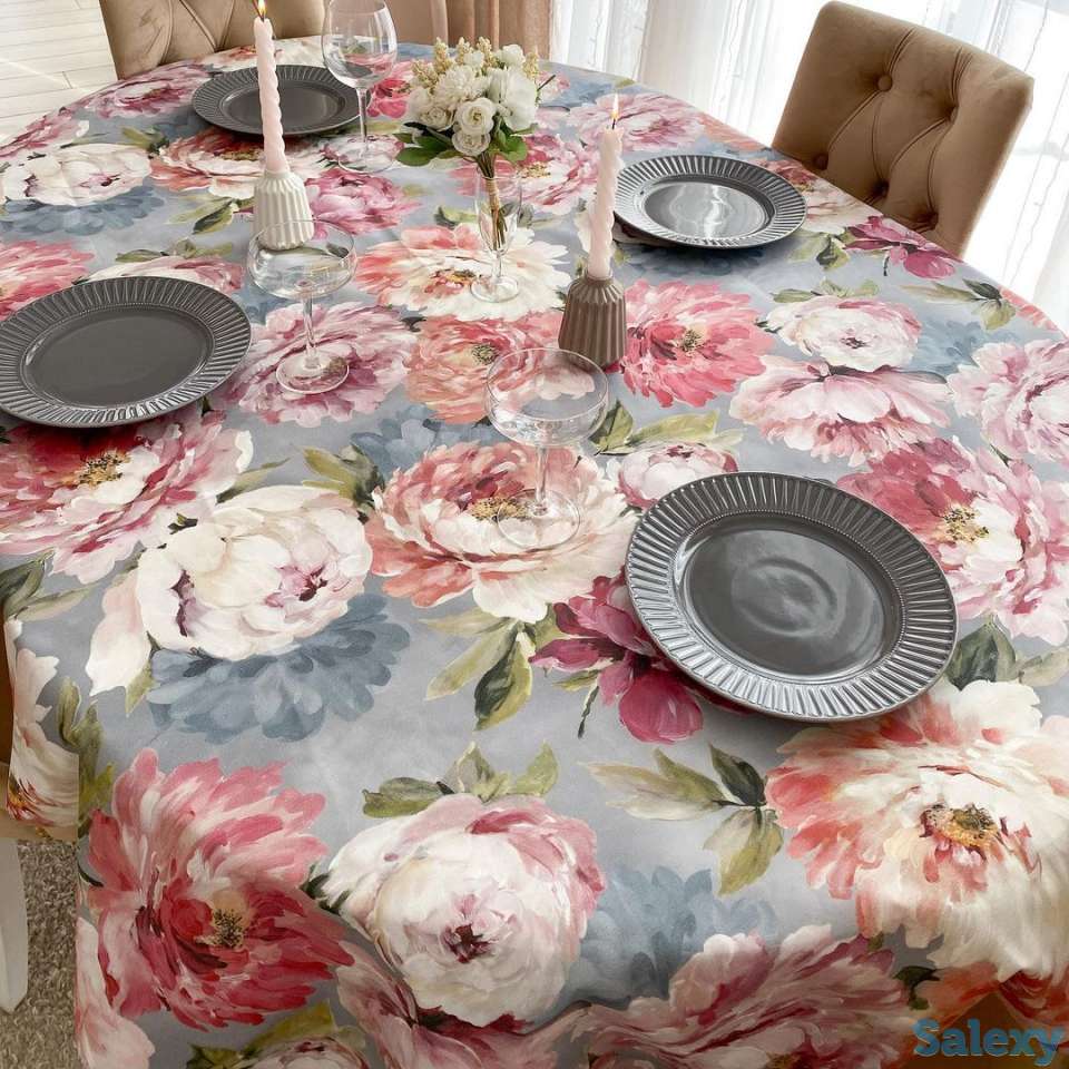 Итальянская скатерть, тефлоновое покрытие, Бернадетт Топ качество, фотография 1