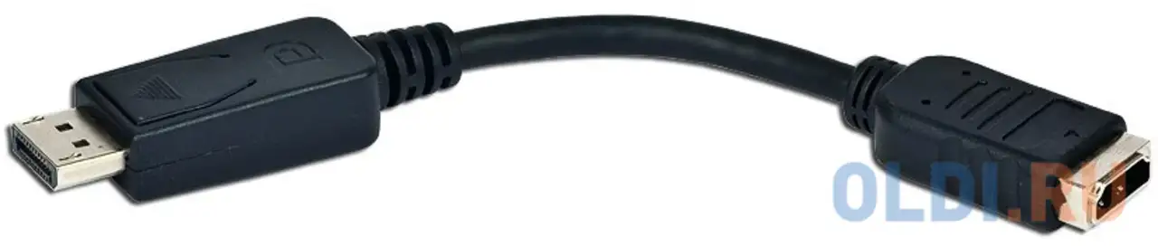 Переходник hdmi displayport cablexpert a-dpm-hdmif-002 круглый черный, фотография 1