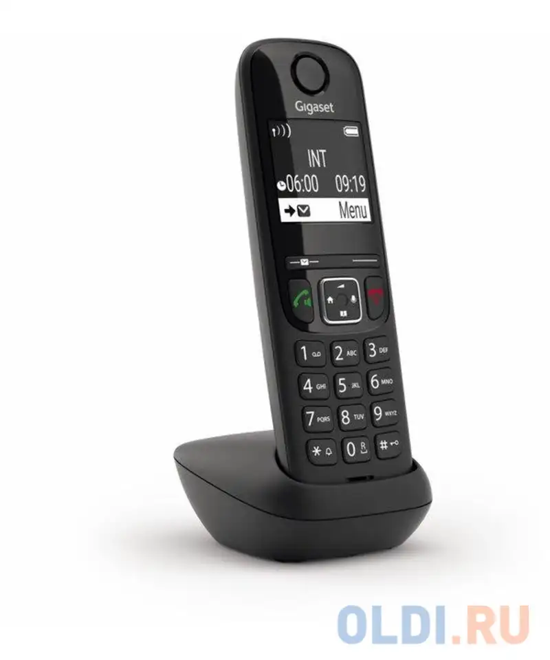 Трубка доп. dect gigaset as690hx черный для as690, фотография 1