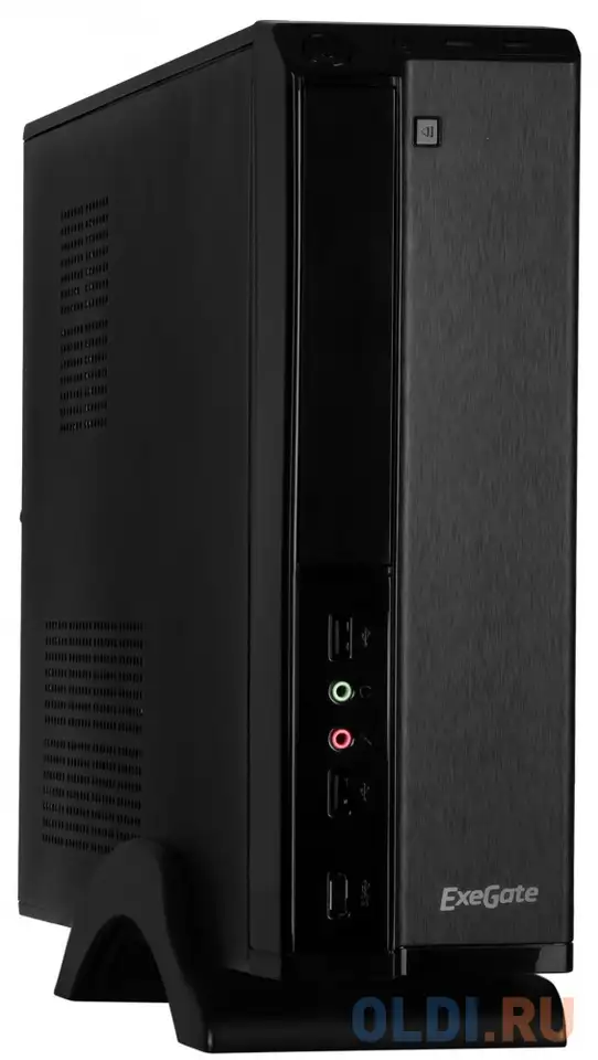 Exegate ex268692rus корпус miniitx exegate mi-207 black, miniitx/matx, <без бп>, 2*usb,, фотография 1