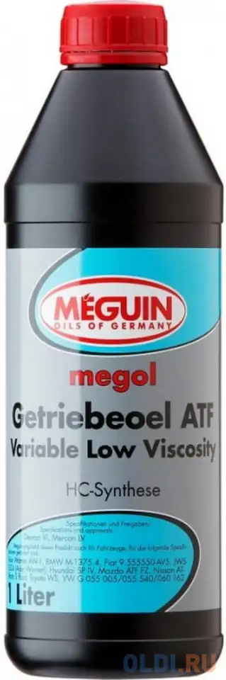 33007 meguin нс-синт. тр.масло д/акпп megol getriebeoel atf variable low viscosity, фотография 1
