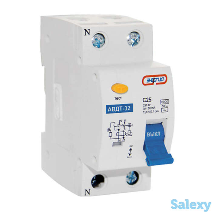 Дифавтомат АВДТ-32 (УЗО2) 32A Энергия, фотография 1