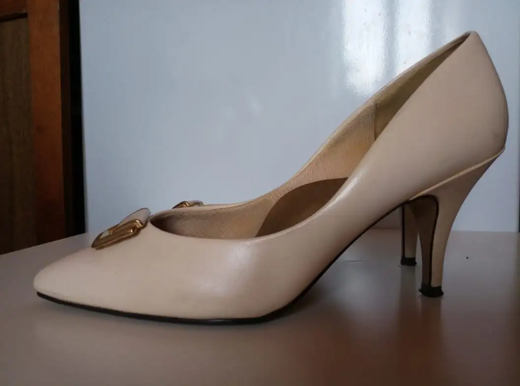 Туфли женские светлые, размер 9,5, фотография 2