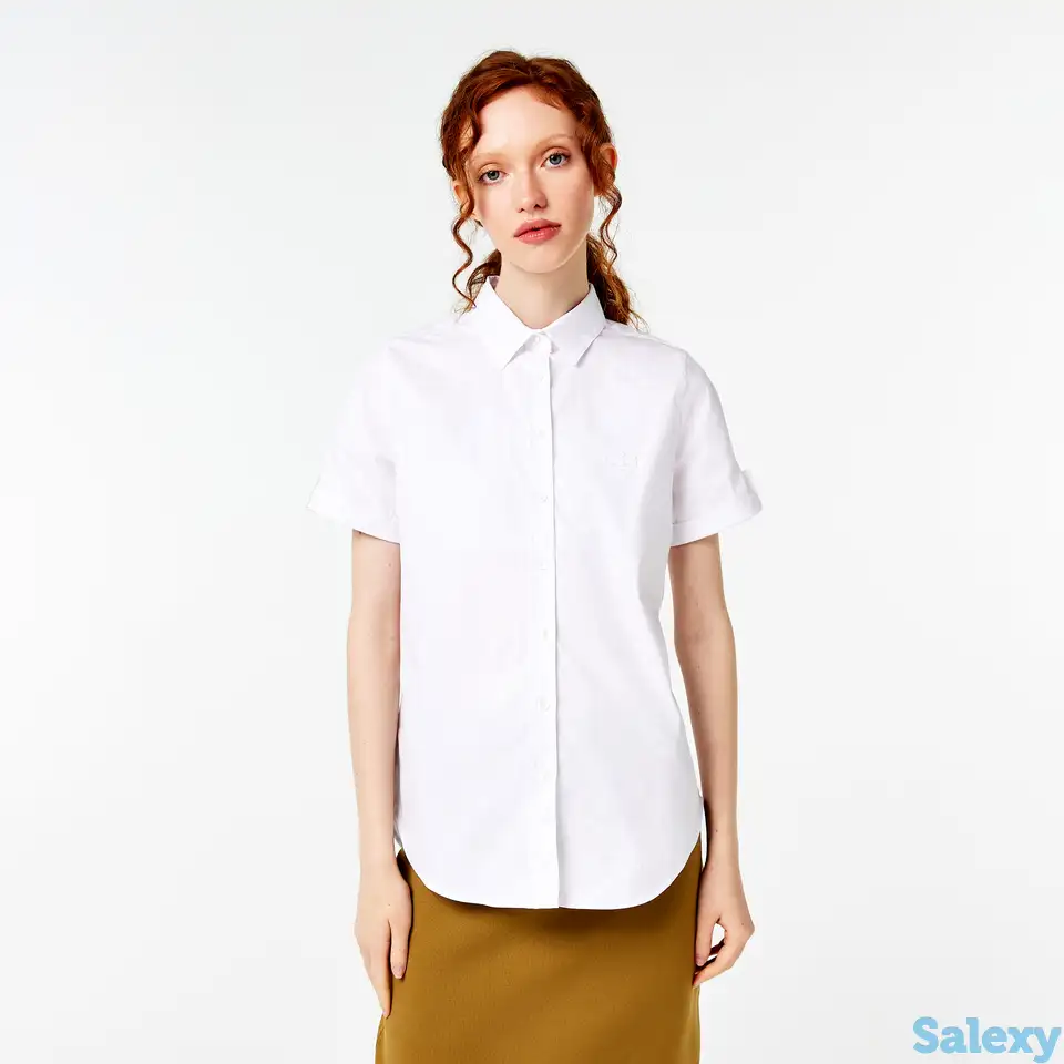 Женская рубашка lacoste с коротким рукавом, фотография 1