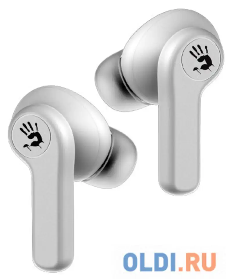 Наушники с микрофоном a4tech bloody m30 белый вкладыши bt в ушной, фотография 1