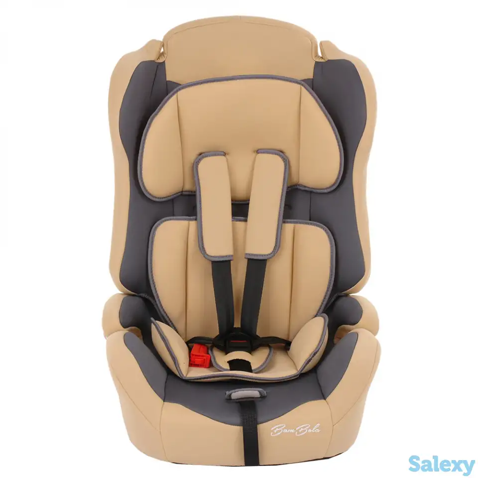BAMBOLA Автомобильное кресло для детей 9-36 кг PRIMO Серый/Бежевый 2шт/кор, фотография 2