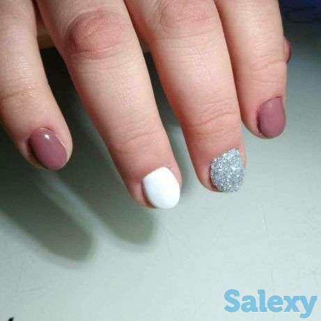 Комбинированный маникюр с гелевым покрытием + выравнивание, фотография 3