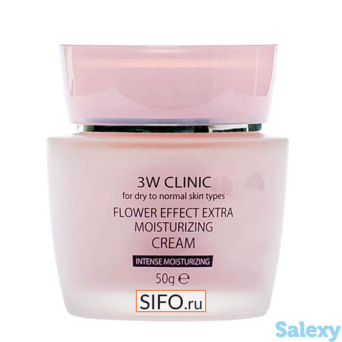 Крем для лица 3w clinic flower effect extra moisturizing cream, фотография 1