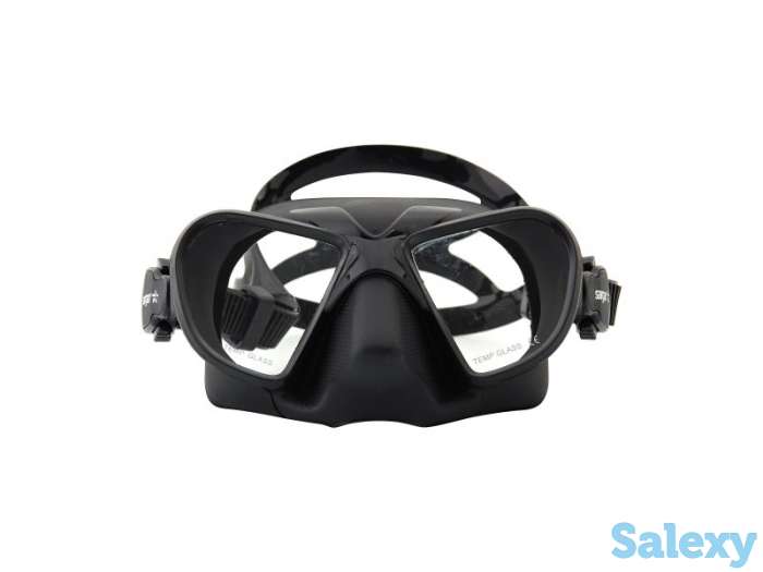 Маска подводная sargan икс (черный силикон) черная, фотография 2