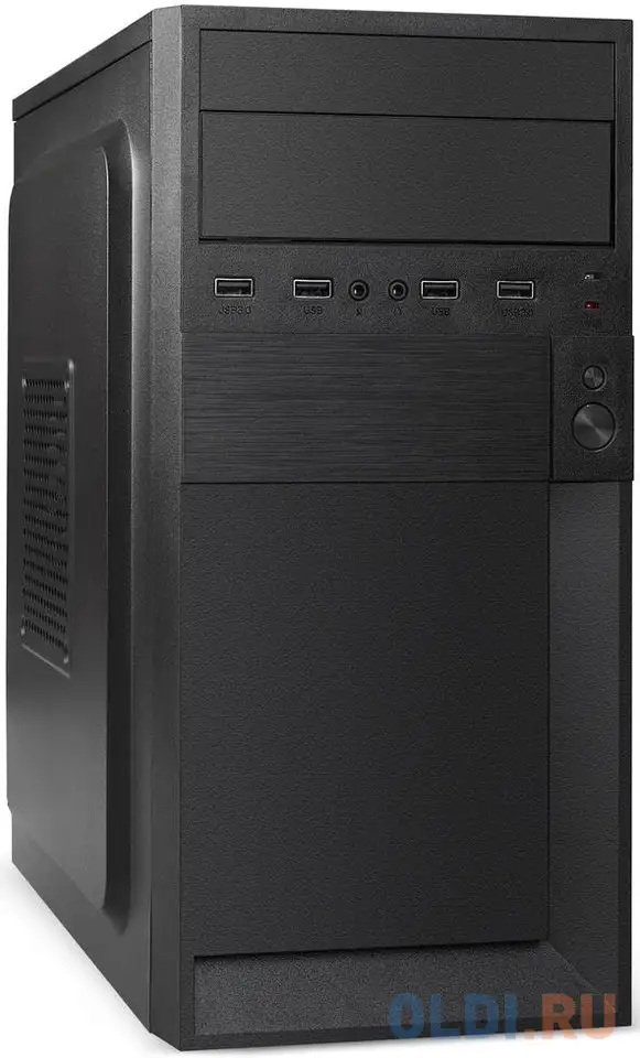 Корпус microatx exegate baa-105-01-aa500 500 вт чёрный, фотография 1