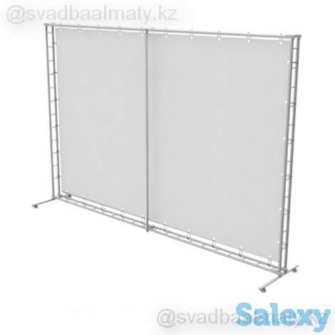 ПРЕСС СТЕНА, каркас, СТОЙКА для БАННЕРА, СКАМЕЙКА для фотозоны, баннера, регулируемая рама, фотография 1