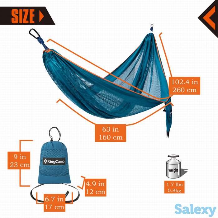Гамак kingcamp cool hammock зеленый, фотография 2