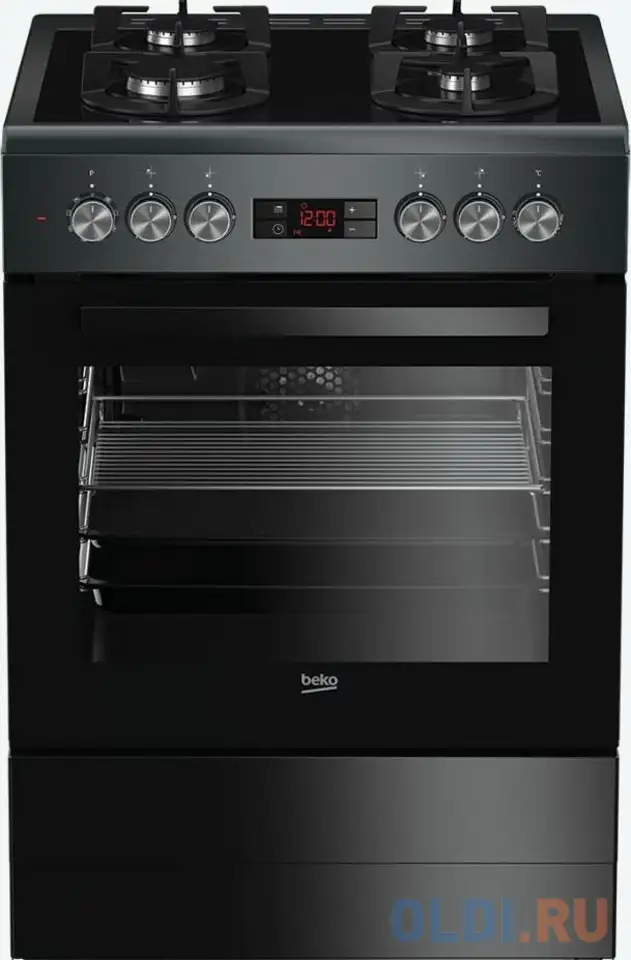 Газовая плита beko fsm65330das антрацит, фотография 1