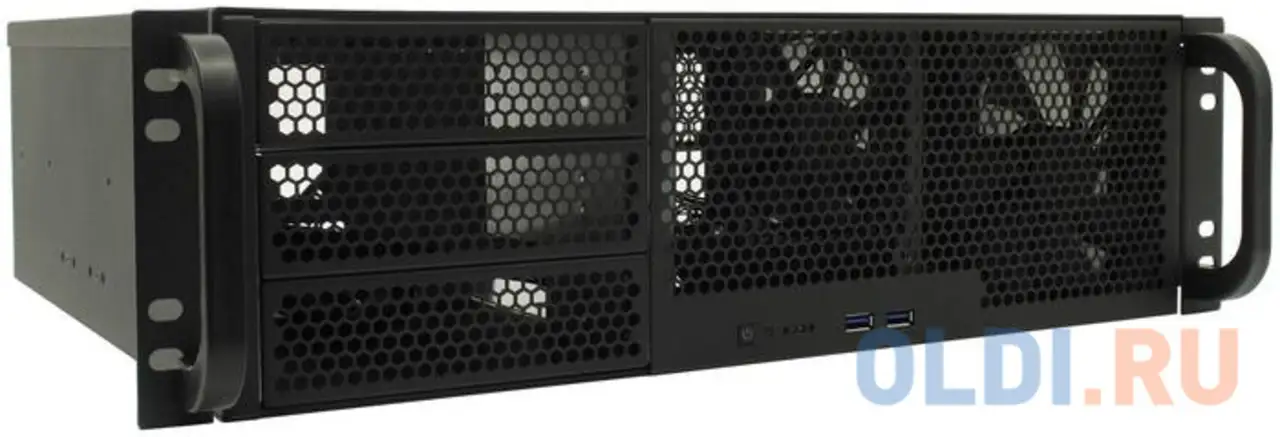 Серверный корпус 3u procase rm338-b-0 без бп чёрный, фотография 1
